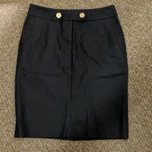 Denim pencil skirt